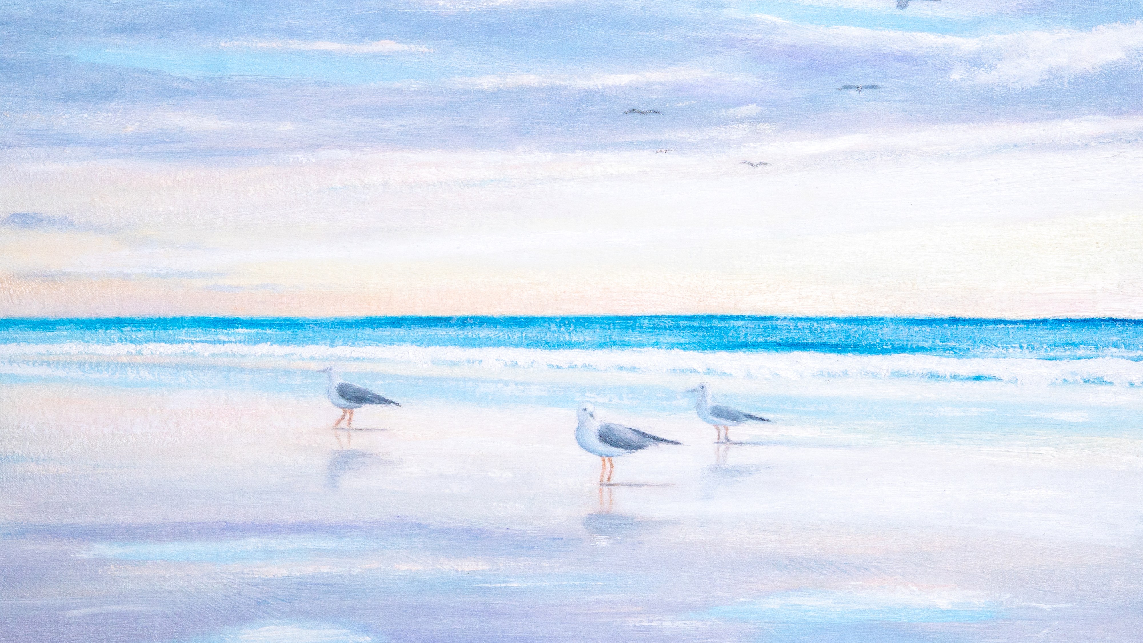 Gulls on the Shore